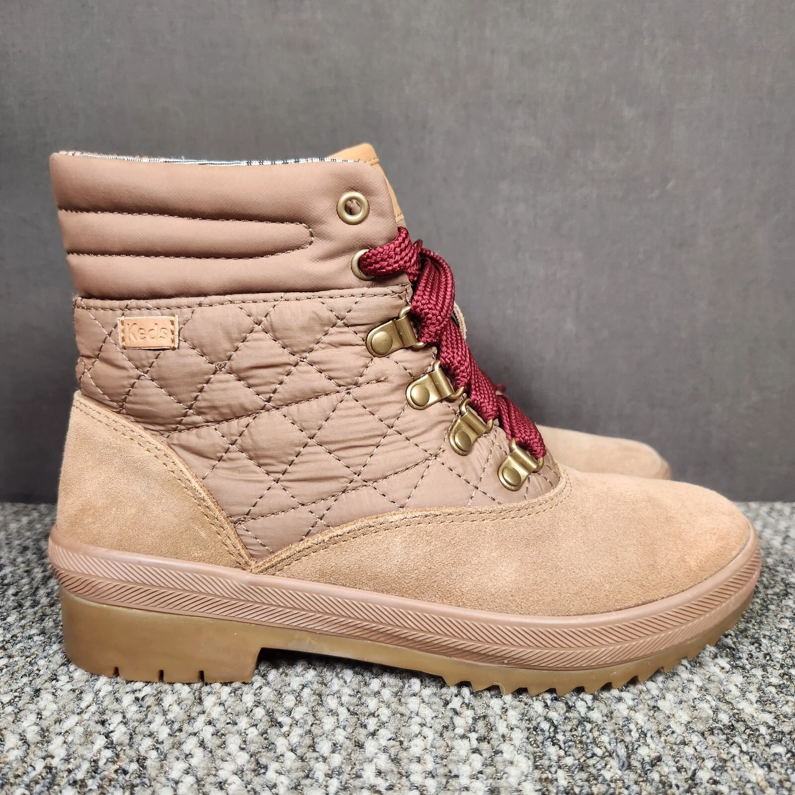 Keds Camp Toasted Coconut Womens Size 5.5 Brown Casual Suede Ankle Booties Boots
