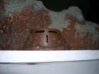 Vintage 1960s MARX BATTLEGROUND PILL BOX TERRAIN ACCESSORY  CARAMEL MARBLED