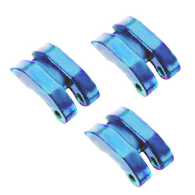 DuraTrax 3pc Aluminum Clutch Shoe Set (Blue) for DuraTrax Warhead EVO DTXC4544