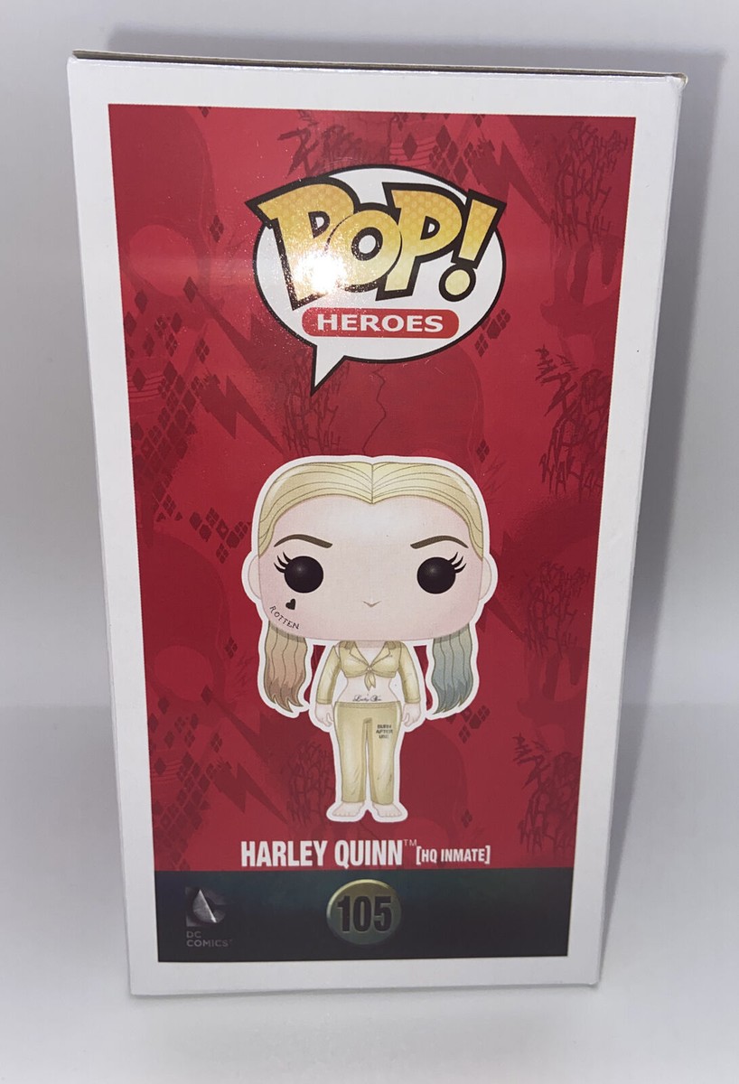 FunkoPop！105 HARLEY QUINN hq inmate限定版 Funko POP Suicide Squad Harley Quinn 105 HQ Inmate Figure