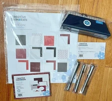 Creative Memories Write On! Journal Rare Crop Clutch with Pens, Mats, Template.