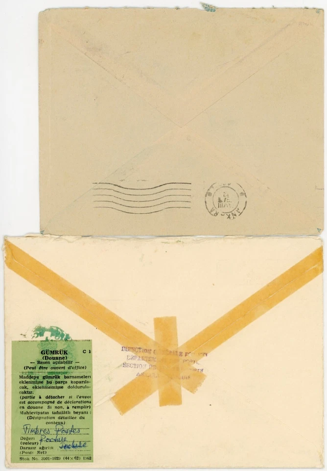 TURKEY 1945-78 AIRMAIL + REGISTERED 4 COVERS - Image 4 of 4