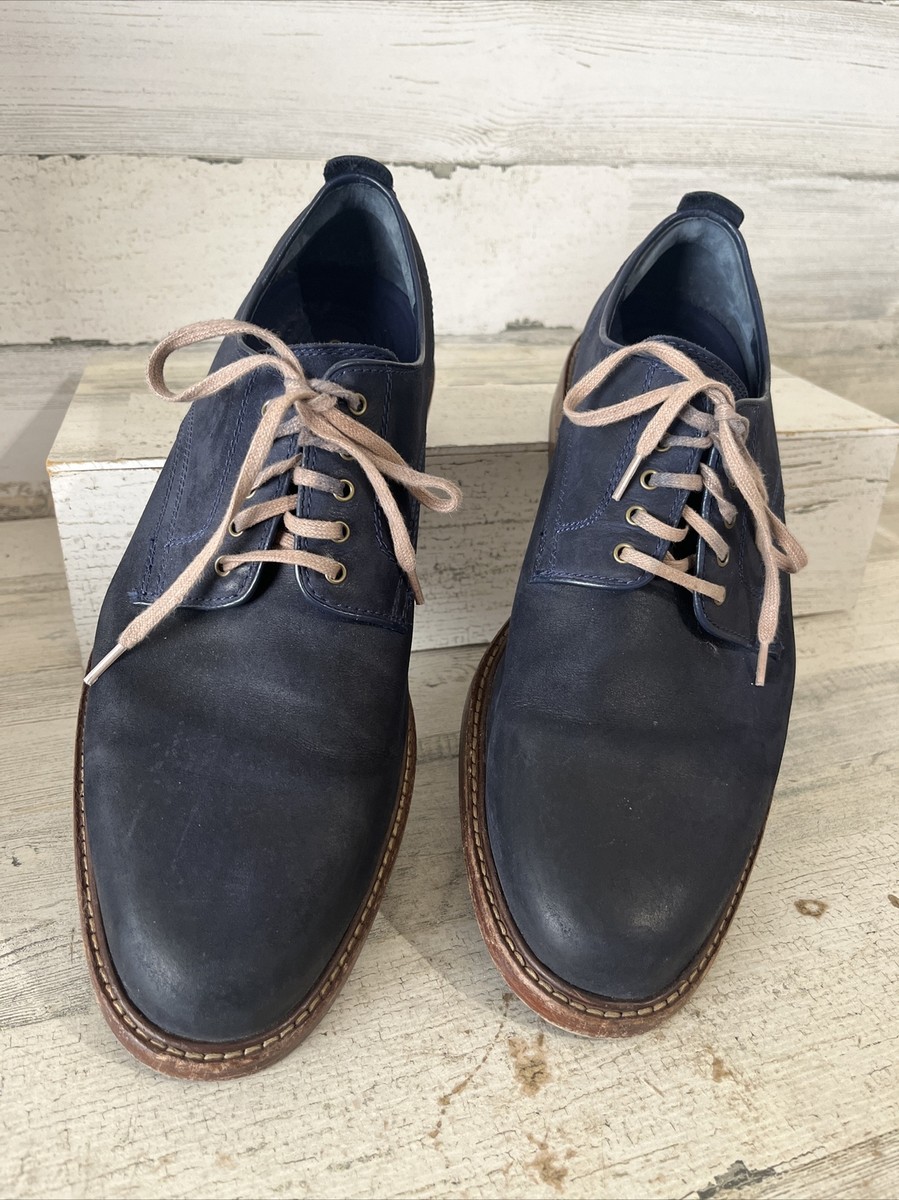 Cole Haan Navy Suede Derby Shoes s-l400.jpg main image 4