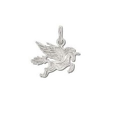 Sterling Silver Flying Pegacorn Pendant