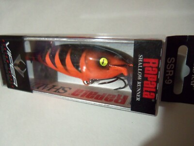 1 Rapala Shallow Shad Rap Lure SSR9 VIPER Custom Caliente Perch NIP