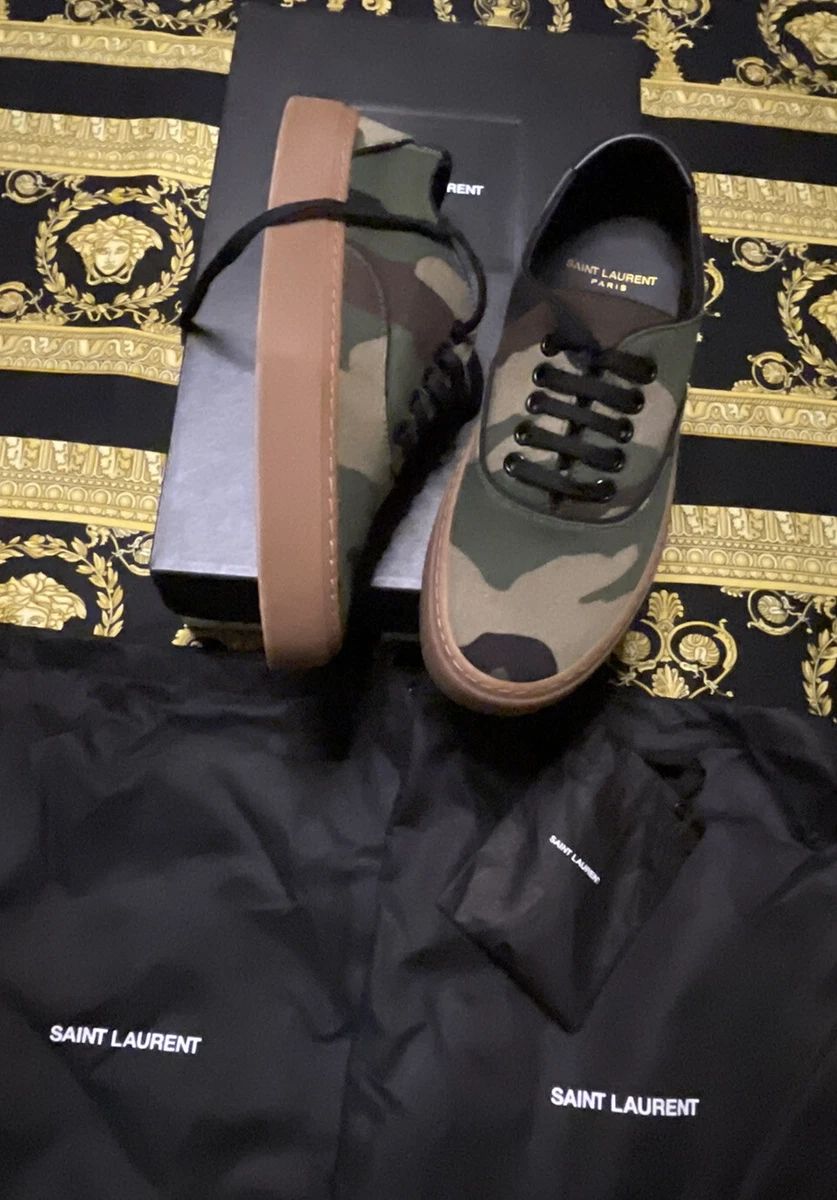 Saint laurent clearance camo sneakers