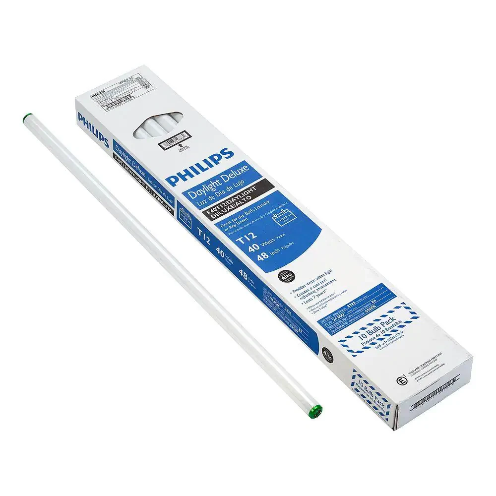 Philips F40T12 DX 40Watt T12 Alto Fluorescent Tube Bulb Daylight Deluxe 8pcs
