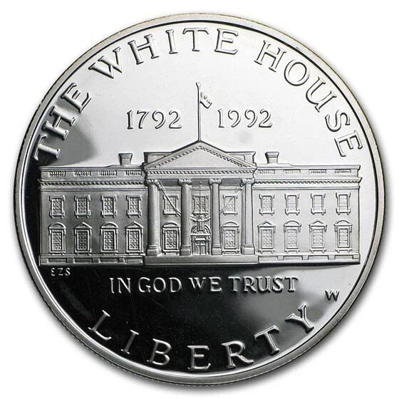 1992 US $1 The White House 200th Anniversary Silver Proof Coin with OGP and COA - Image 2 of 3