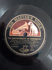 HMV D1314, 78 rpm 12" "The Mastersingers Of Nuremberg" Dr. Leo Blech