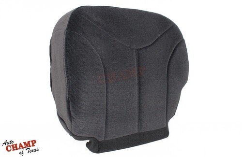 2001 2002 GMC Sierra 1500 2500 HD -Driver Side Bottom Cloth Seat Cover Dark Gray - Picture 2 of 12