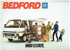 BEDFORD MIDI 1.8 PETROL 2.0 DIESEL MINI-BUS ORIG. 1986 FACTORY UK SALES BROCHURE