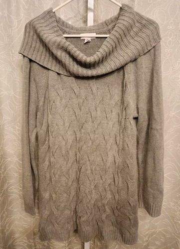 Damen Calvin Klein Pullover mit großem Strick und Wasserfallausschnitt Größe XL - Bild 1 von 5