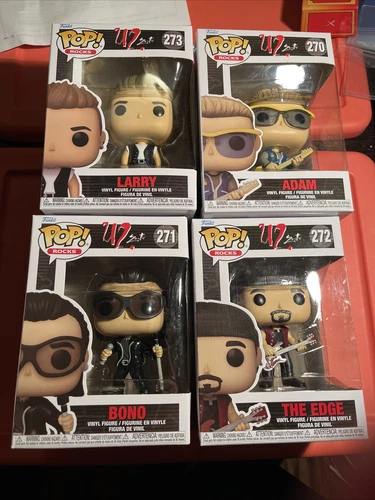 U2 2022 Funko POP! Rocks Zoo TV Set Bono The Edge Larry Adam 270-271-272-273 lot