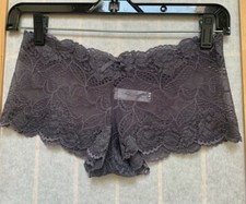 NWOT Marilyn Monroe Gray Lace Cheeky Bikini Panty Panties Lingerie Size S