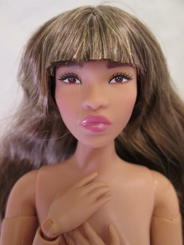 Nude Barbie Signature Looks #24 Doll Made to Move Curvy Body 2024 MTM Bangs