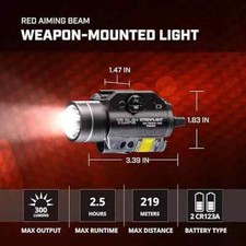 Streamlight 69120 TLR-2 Tactical Weapon Light W/ Integrated Red Laser Glock Sig