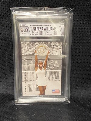 2003 NetPro Serena Williams Event Edition rookie card  HGA 9!!!