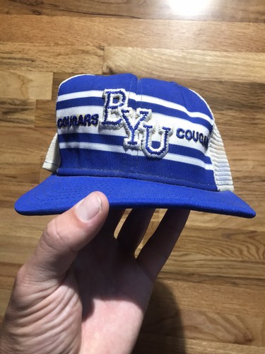 Vintage BYU Hat Snapback Cougars 3 