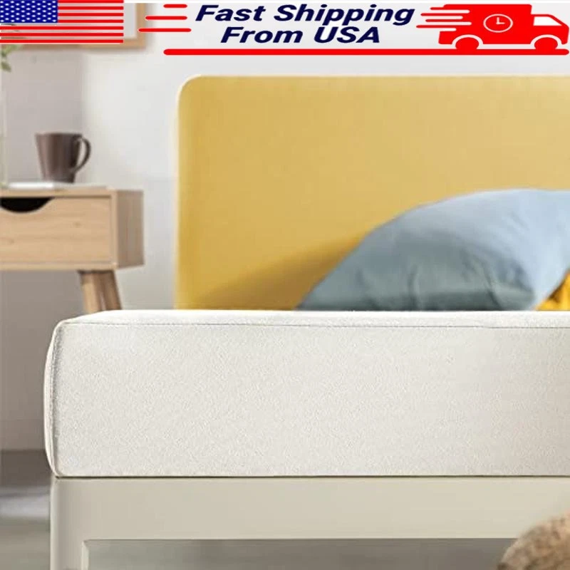 6 Inch Memory Foam Mattress Bed-In-A-Box Green Tea Pressure Relief Comfort New