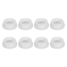 8Pcs White Plug Holes, Rubber Button Plug for 40mm / 1.6" Hole