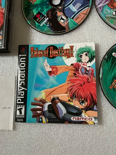 Tales of Destiny II PS1 NTSC USA OTTIME CONDIZIONI Reg COMPLETO con libretto e ricetta extra - Foto 4 di 23
