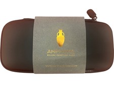 Amphora Deluxe Carrying Case Vegan Leather Accessory Pouch Black