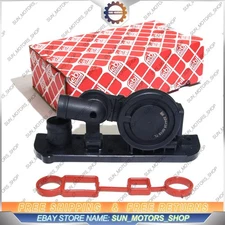 FEBI Oil Separator PCV Pressure Control Valve Gasket for VW Audi 2.0 06F129101R