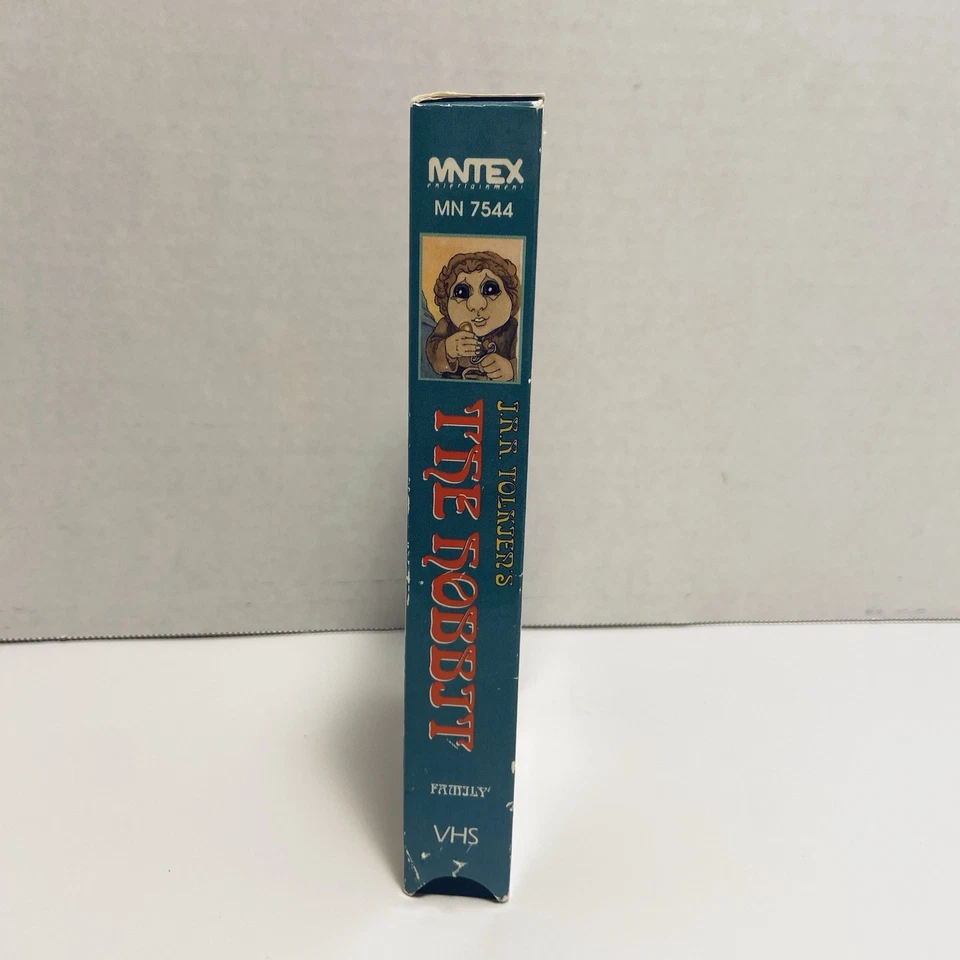 J.R.R. Tolkien The Hobbit VHS 1992 Animated movie Rankin Bass 1991 vtg cassette - Image 2 of 4
