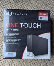 Seagate OneTouch 8 TB Hub External Hard Drive HDD USB-C USB 3.0  new sealed