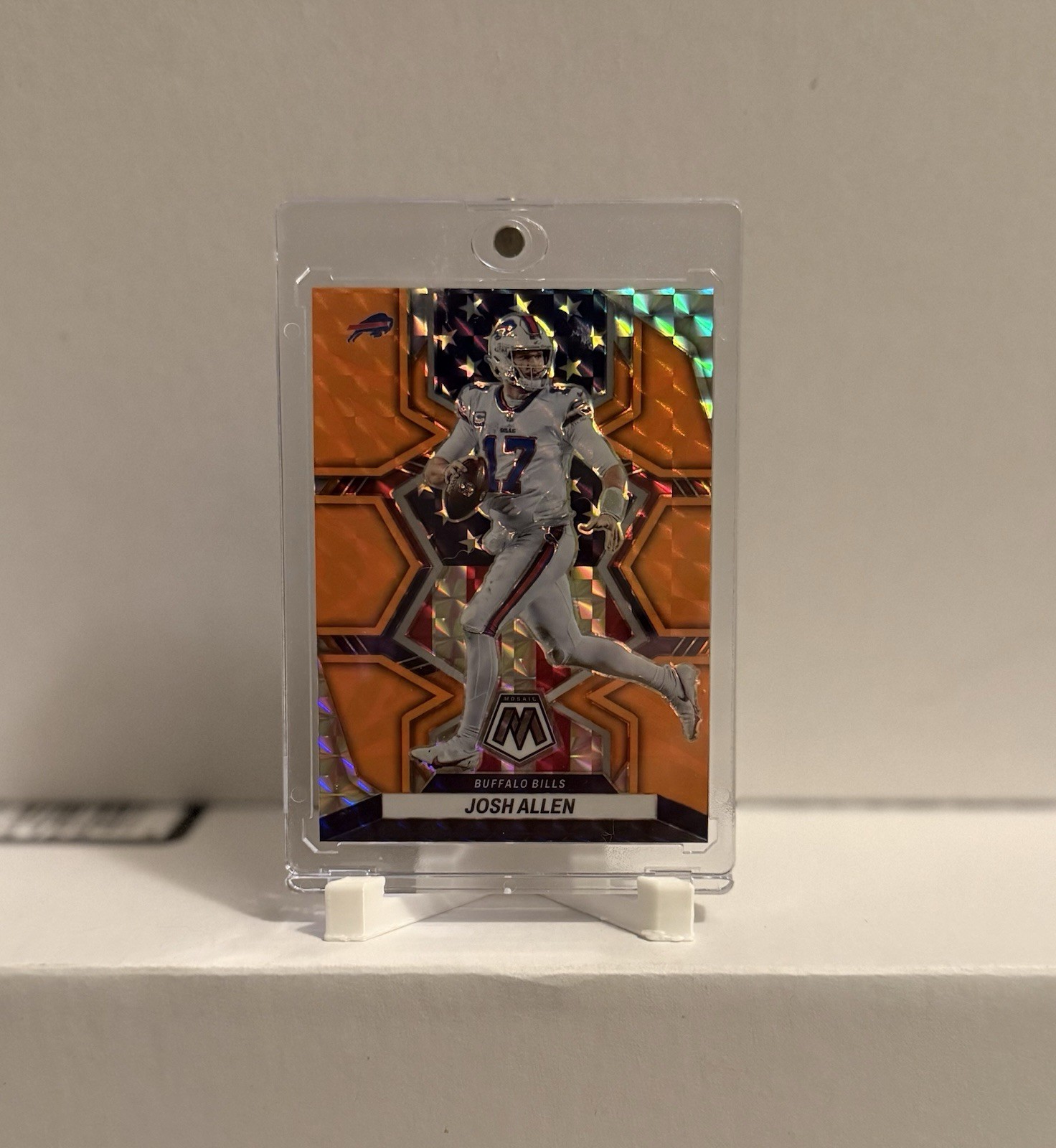 2022 Panini Mosaic - National Pride Josh Allen #253 Reactive Orange Mosaic Prizm