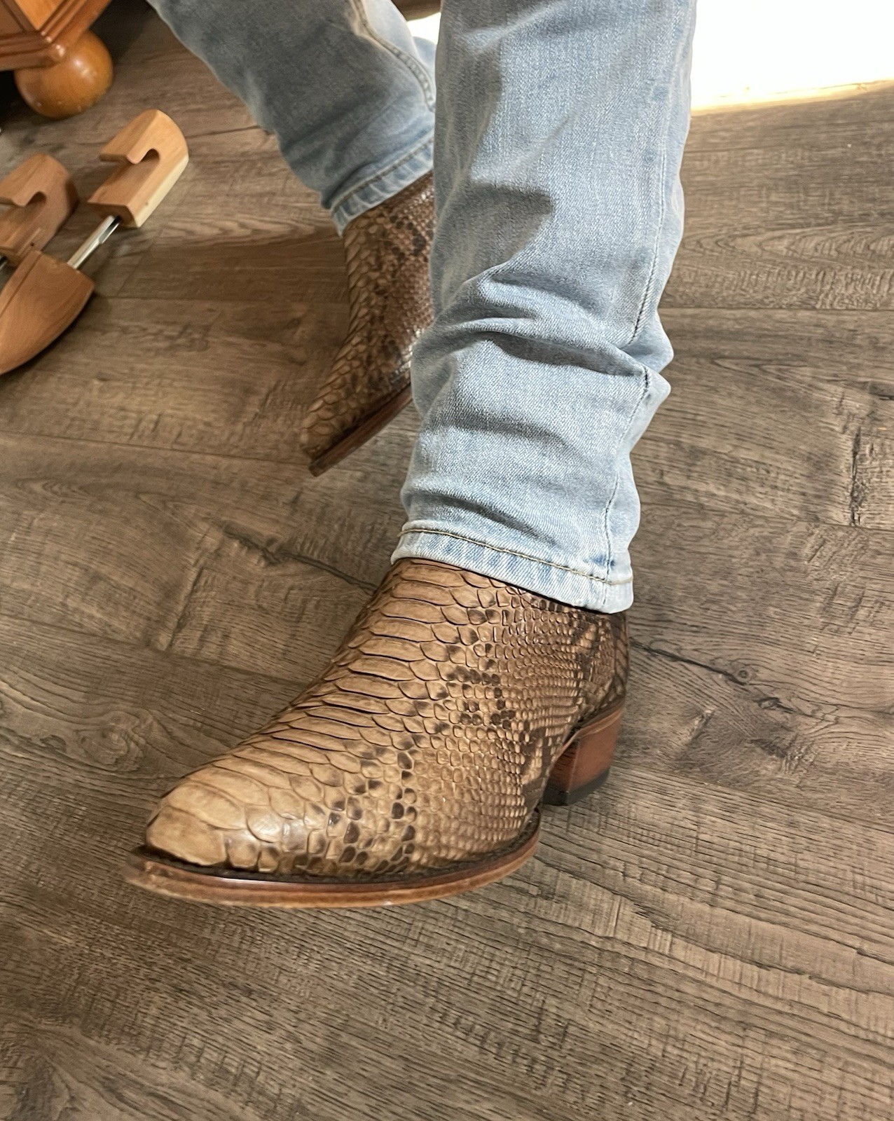 Dan Post Python Cowboy Boots Sand / Light Brown B… - image 11