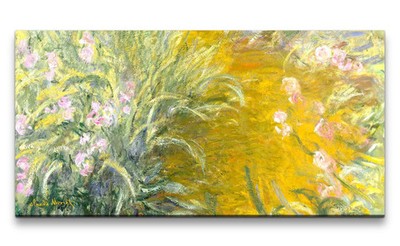 120x60cm Remaster Claude Monet Impressionismus weltberühmtes Wandbild The Path