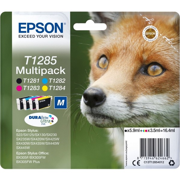 Epson Multipack 4 Farben T1285 Durabrite Tinten-Multipack-image