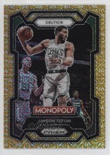 2023-24 Panini Prizm Monopoly Millionaire Gold Mojo Prizm /500 Jayson Tatum #7