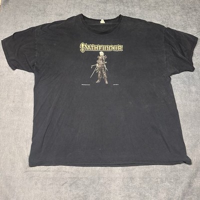 Vintage Pathfinder Shirt Mens 4XL Black Y2K Video Game Promo Epic Games Tee 2014
