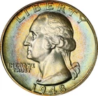 1948 MS67 Washington Quarter, PCGS 50482591
