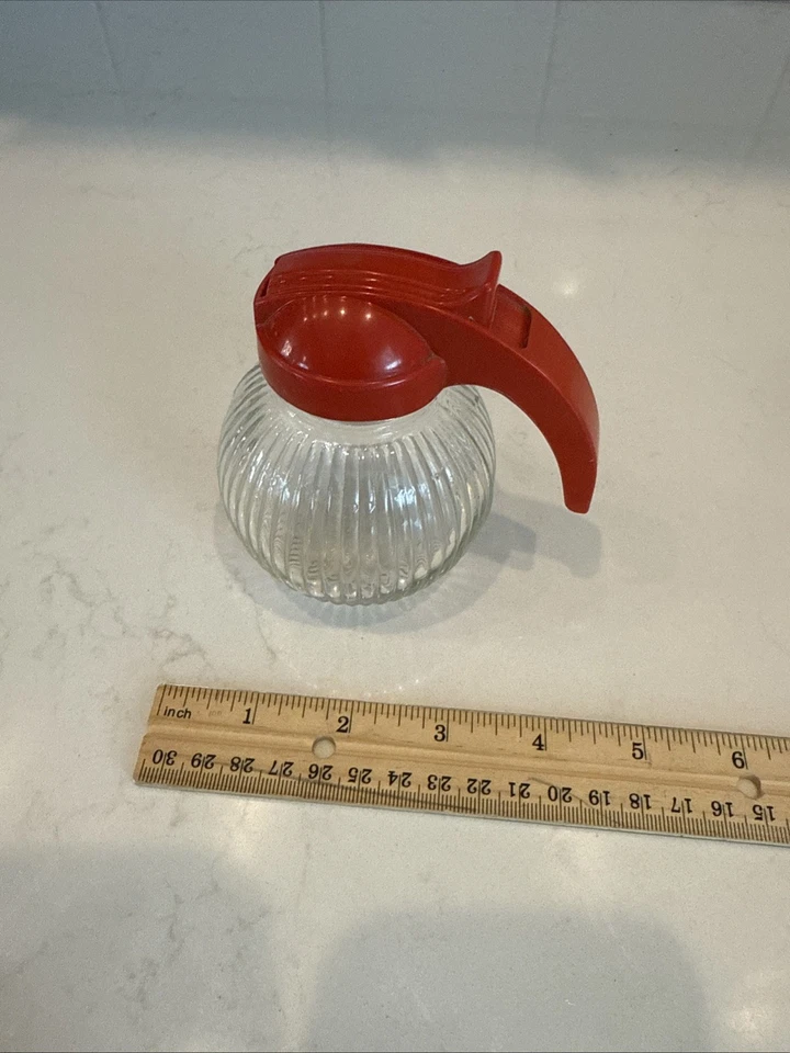 老式糖浆分配器,可能由 Hazel Atlas 或 Federal Glass 制造。 — 第 2/4 张图片