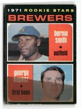 1971 O-Pee-Chee #204 Bernie Smith / George Kopacz Milwaukee Brewers