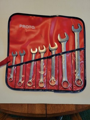 Proto 6 Piece Combination ANTI-SLIP Wrench Set W/ One 1/2'' Armstrong Wrench 