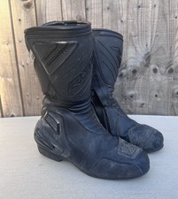 RST Paragon Herren Schwarz Leder Motorradstiefel - Größe 6 UK, EU 40