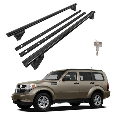 Dachträger Querstangen für Dodge Nitro 2007-2012, OEM Stil Schwarz 2Tlg