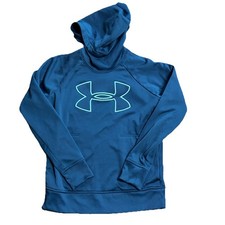 Under Armour Hoodie Womens S Cold Gear Loose Fit Teal Blue Pockets Active