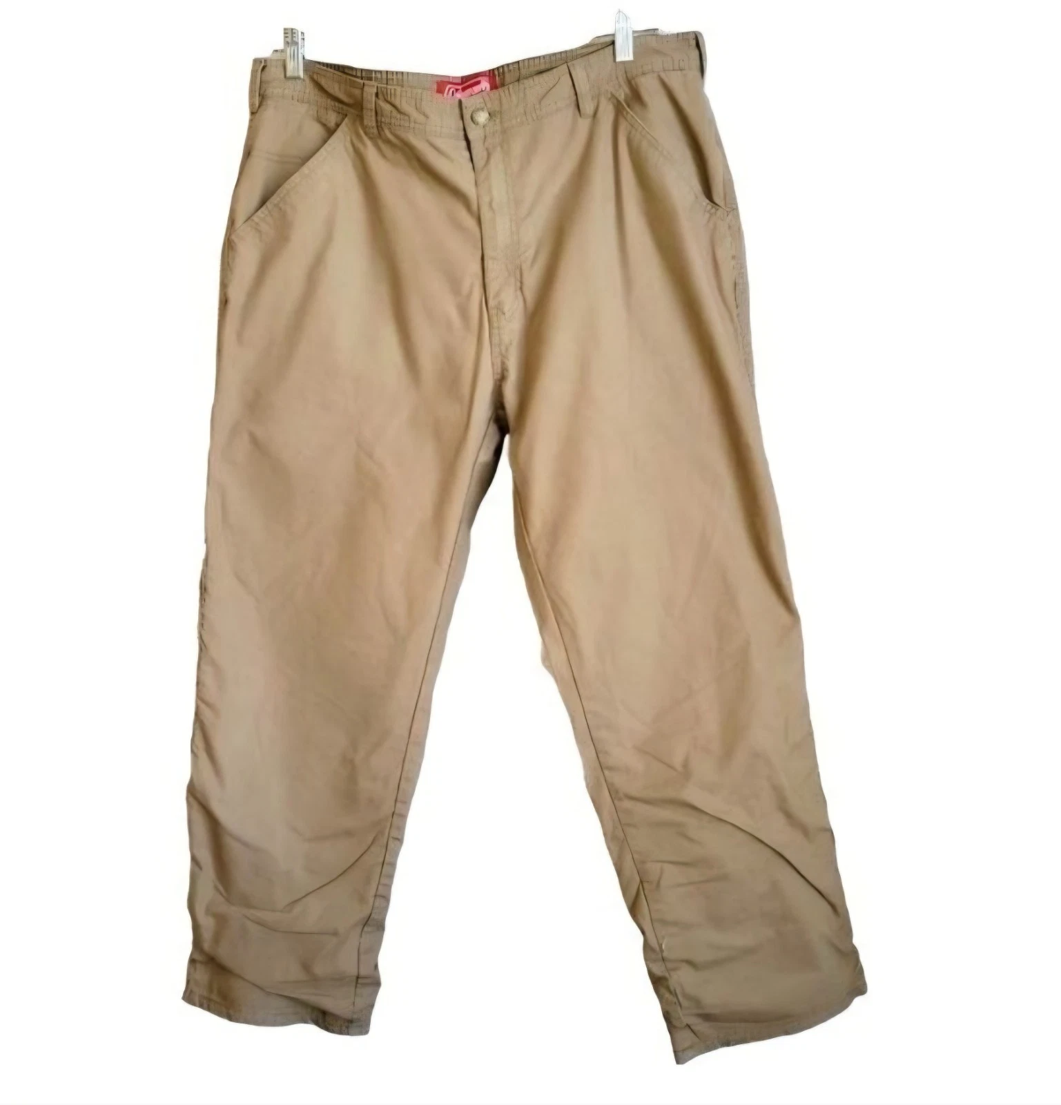 Coleman Men Fleece Lined Cargo Pants Khaki Size 38/30