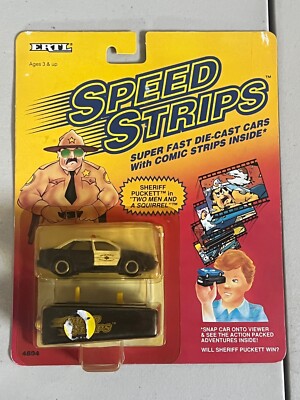 ERTL Speed Strips 1990 - Sheriff Puckett.in Two men and a squirrel   c2