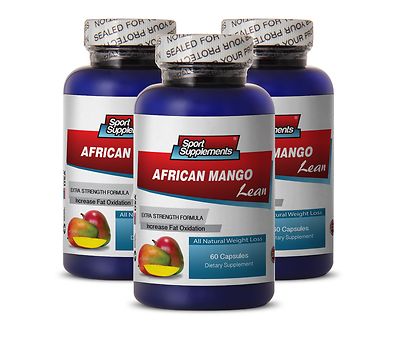 African Mango. Sport Supplements. Immune System Support (3 Bottles,180 Capsules)