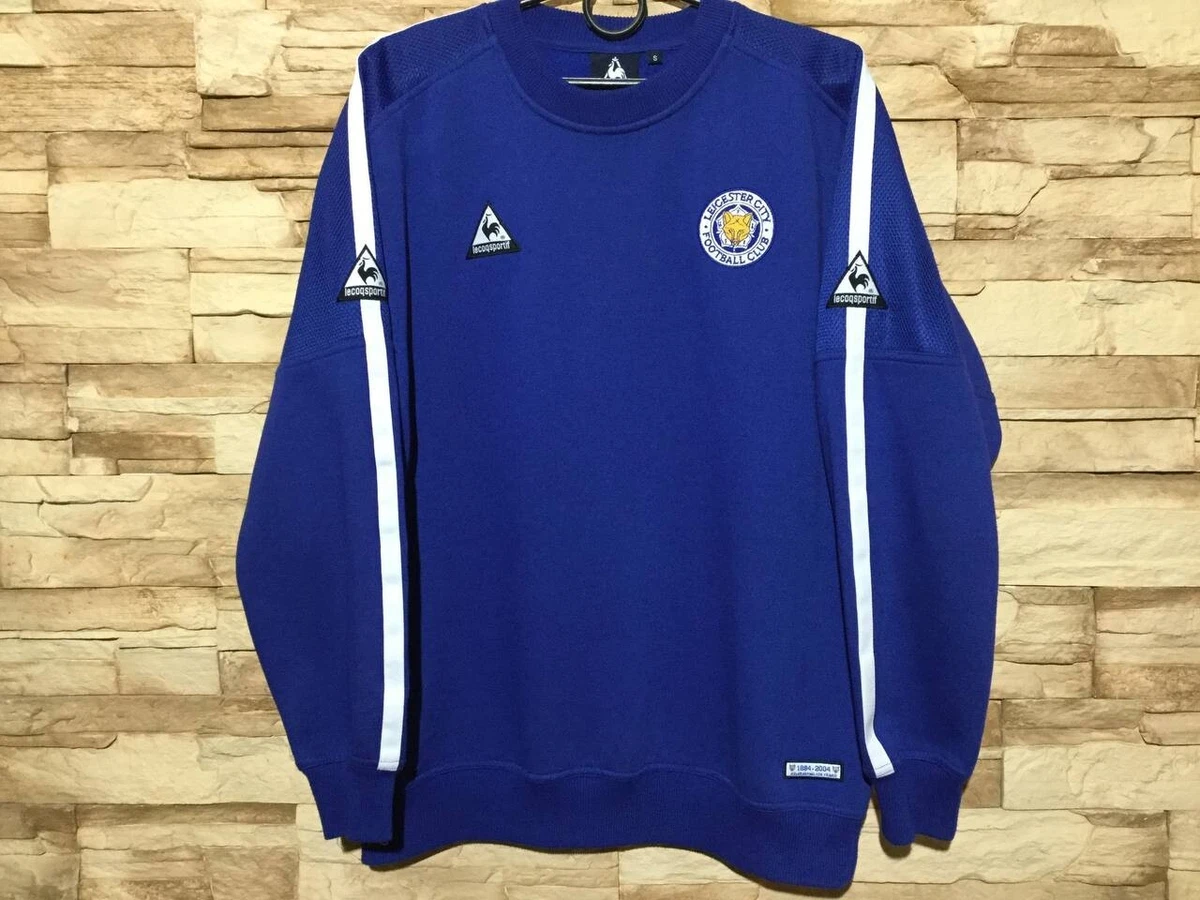 LEICESTER CITY 2000s Vintage Football Sweatshirt Le Coq Sportif Sz