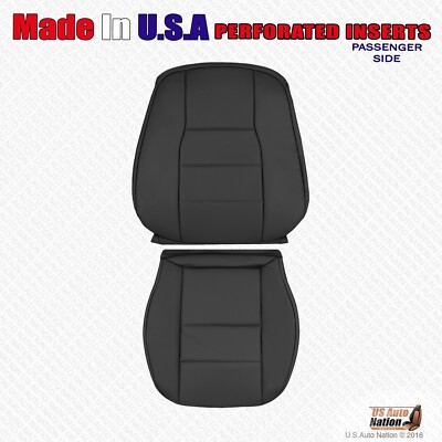 2011 12 2013 2014 Mercedes Benz C300 C350 Passenger Bottom-Top Leather Cover Blk