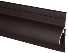 Pemko 345DV-36 - 345DV36 Door Bottom Sweep with Rain Drip, Dark Bronze Anodized 