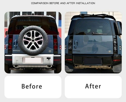 Rear Tire Wheel Cover Plate Tasman Blue Fit for LR Defender 110 90 130 2020-2023 - Picture 4 of 6