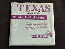 Sawyer's View-Master Set TEXAS Circa 1954 Issue
